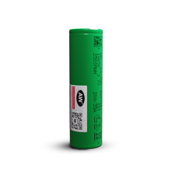 AW 18650 25T 2500mAh Battery Green Ecigarettes Wholesale UK